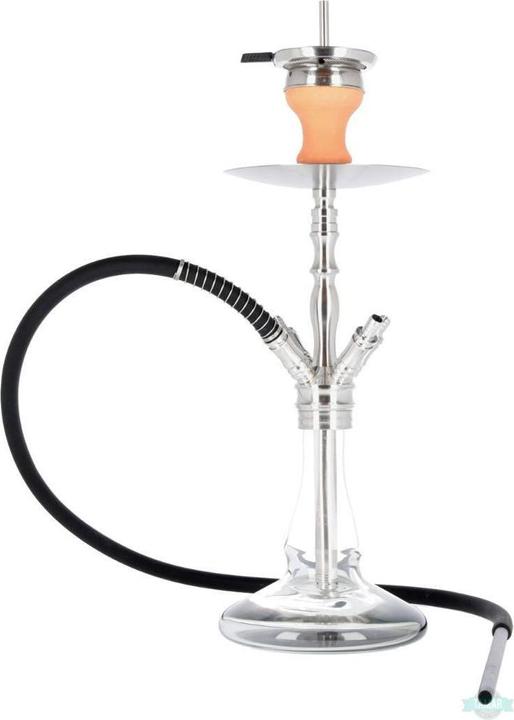 Azlan Shisha Hustler - Acier gris (65 cm)