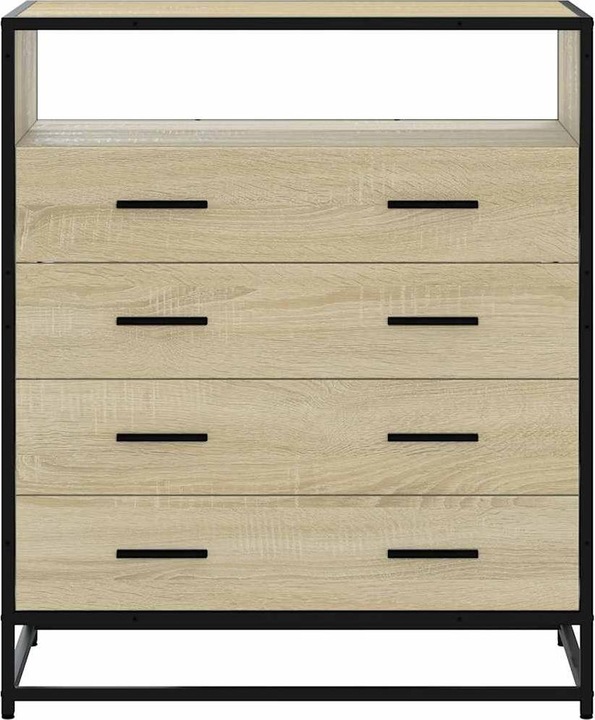 Image du produit VidaXL Armoire à tiroirs Chêne Sonoma 70x41x83,5 cm Matériau dérivé du bois
