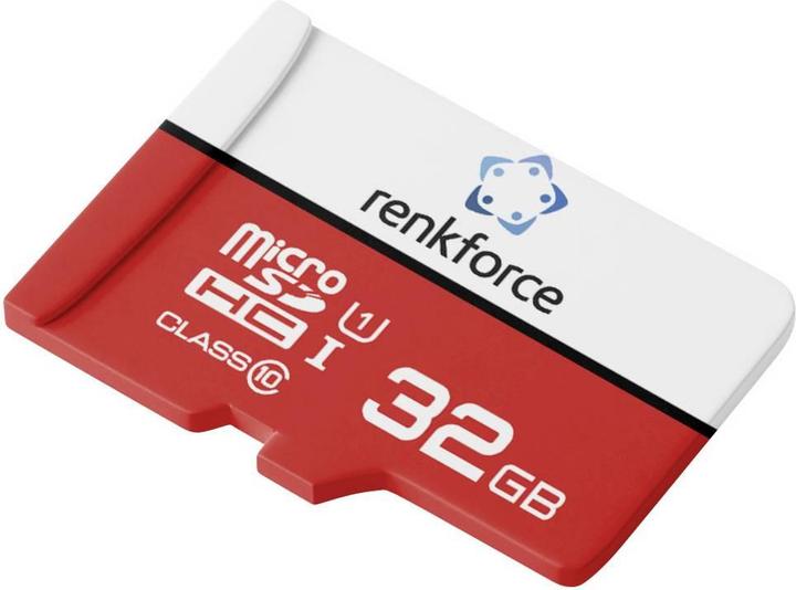 Produktbild Renkforce RF-mSDC-32GB 32 GB micro SDHC card w SD card adapter UHS-1 C (32 GB, microSDHC, UHS-I)