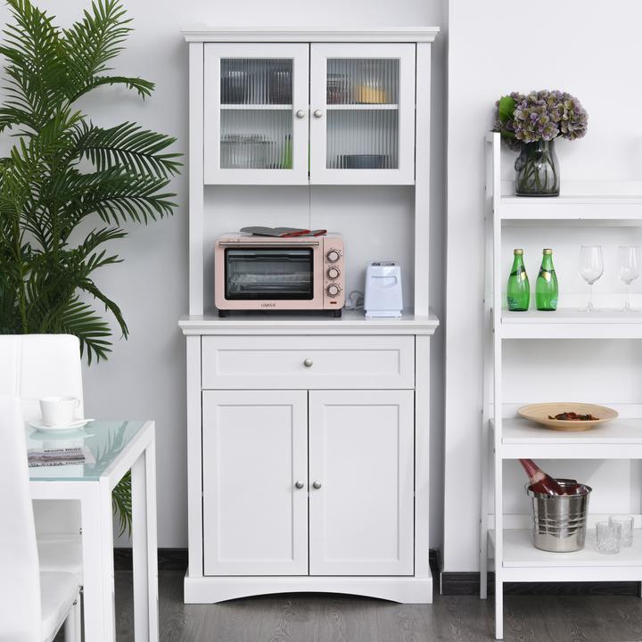 Produktbild Homcom Küchenschrank mit Schublade (79 x 40 x 180 cm)