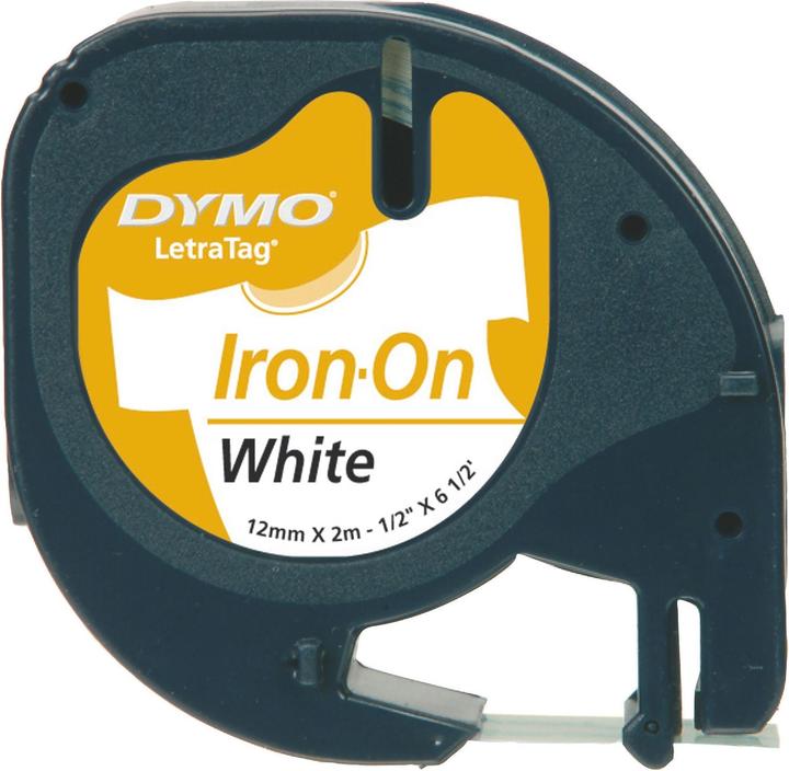 Dymo Bande de marquage LetraTag (1.20 cm, Blanc)