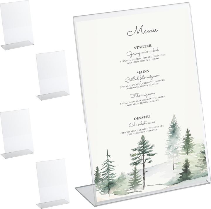 Actual product image Relaxdays 5x table stand (A4)
