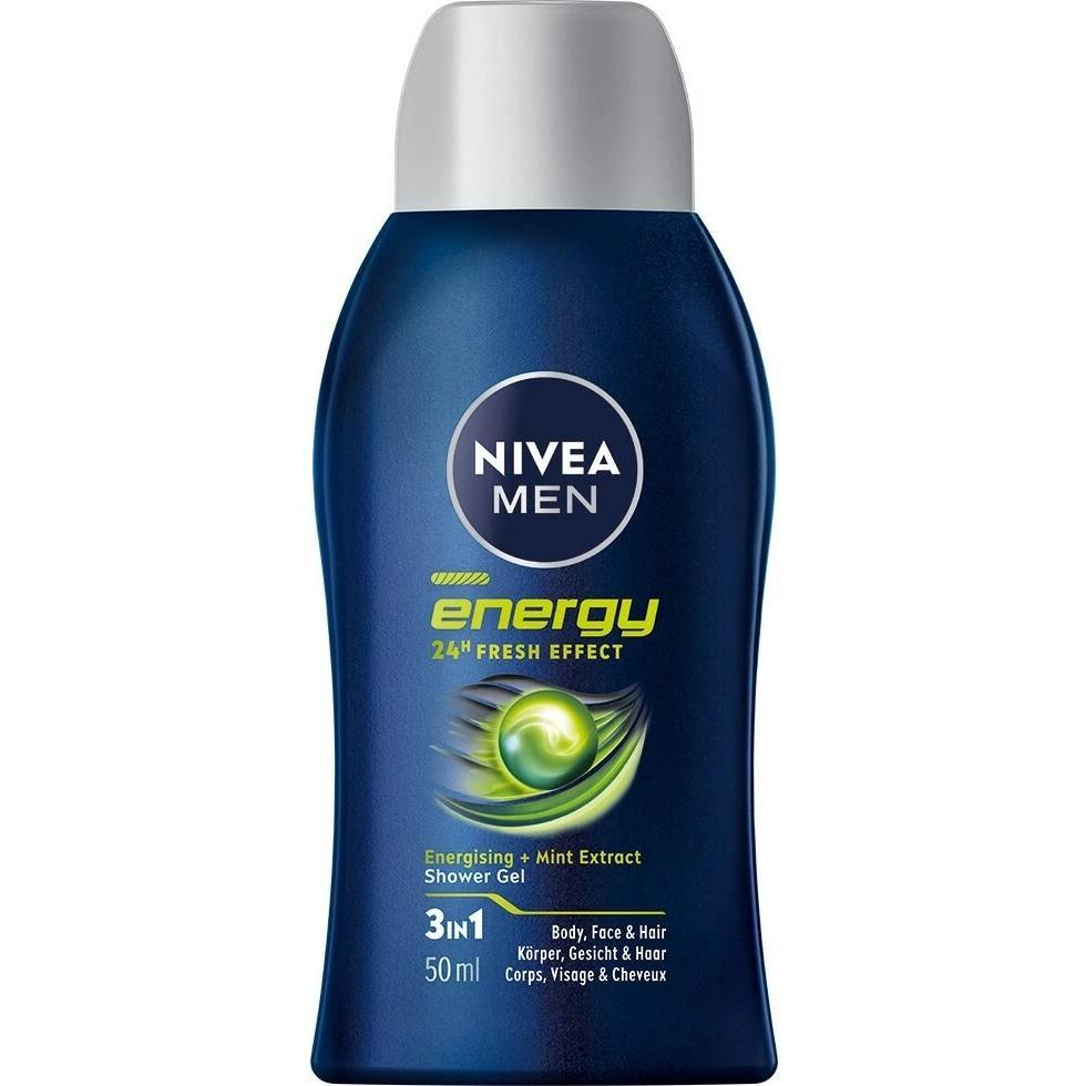 NIVEA MEN, Douchegel, Fresh Energy Pflegedusche Mini (50 ml)