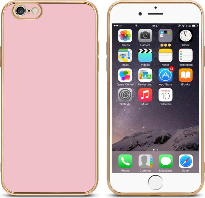 Image du produit Cadorabo Étui pour Apple iPhone 6 / 6S en TPU avec protection pour appareil photo LM130 Style (Apple iPhone 6)