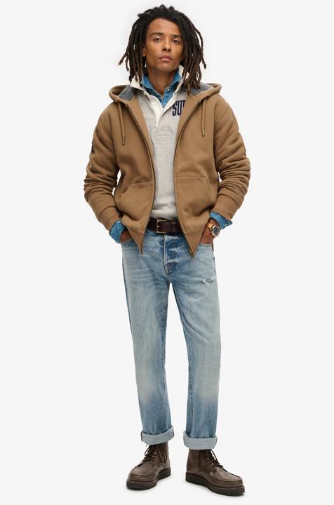 Produktbild Superdry sweatshirt mit gefütterter kapuze borg (L)