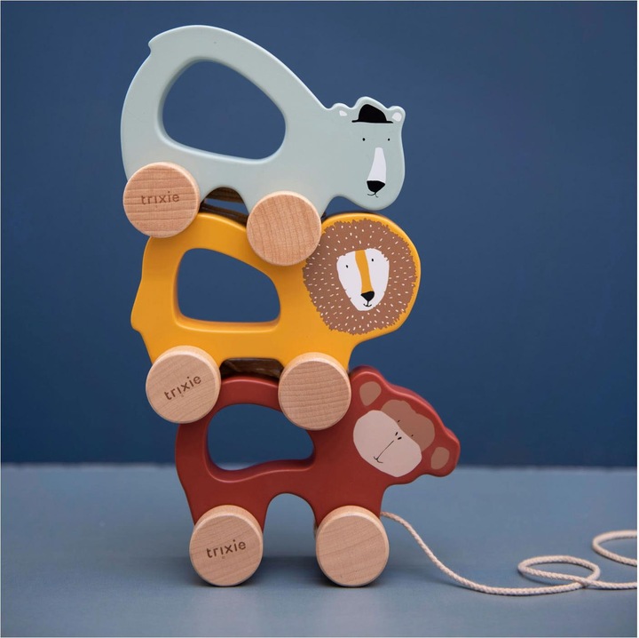 Actual product image Trixie Baby Houten trekspeeltje - Mr. Polar Bear