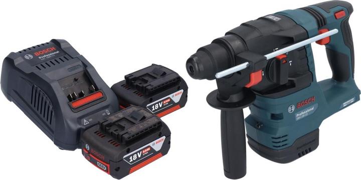 Produktbild Bosch Professional GBH 18V-22 Professional Akku Bohrhammer 18 V 1,9 J SDS Plus Brushless + 2x Akku 5,0 Ah +