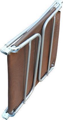 Actual product image Swisshandel24 Sun lounger Garden lounger Relax lounger Bath lounger Two-legged lounger 4 colours (brown) (182 cm)