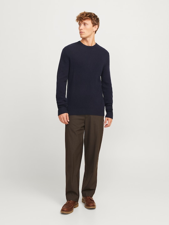 Produktbild Jack & Jones Einfarbig Strickpullover mit Rundhals Strickpullover mit Rundhals (XL)