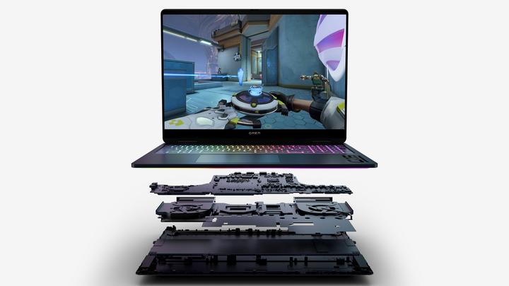 Actual product image HP OMEN MAX 16-ak0850nz (16", 1000 GB, 32 GB, CH)