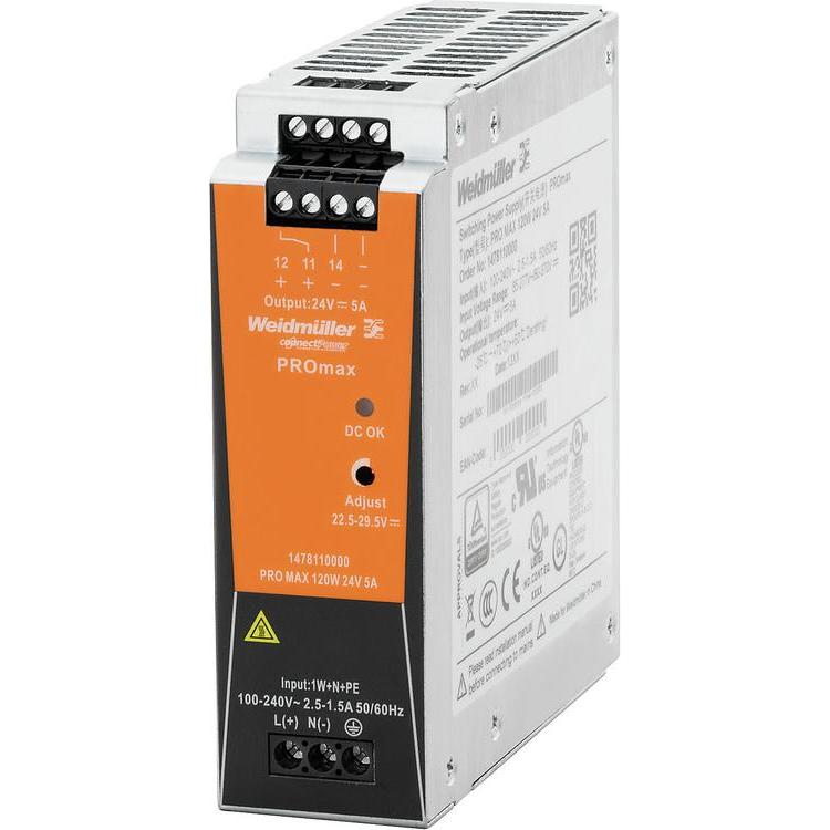 Weidmüller, Systemstromversorgung, Hutschienen-Netzteil (DIN-Rail
