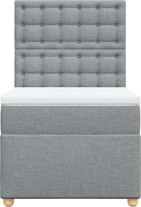 Produktbild VidaXL Bo x springbett mit Matratze 90 x 200 cm Stoff (90 x 200 cm, 90 x 200 cm)