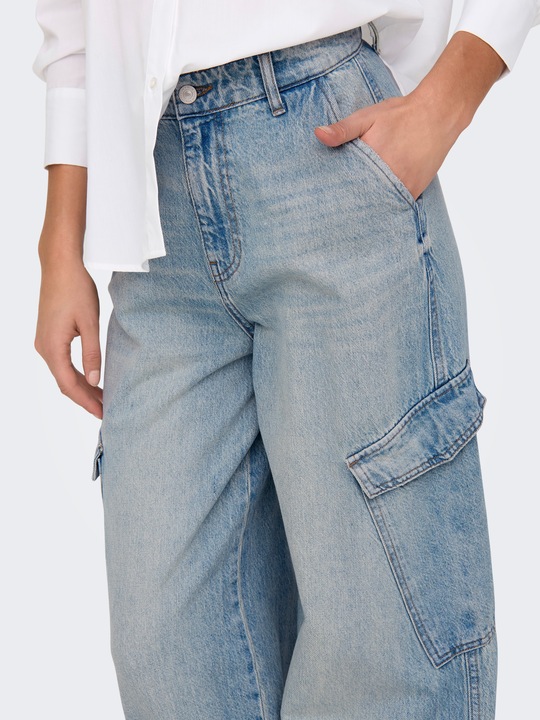 Actual product image Only ONLPERNILLE Hohe Taille Weiter Beinschnitt Jeans Jeans mit weitem Bein (33)