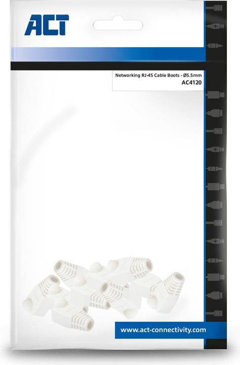 Actual product image ACT UTP Cable boots, RJ45