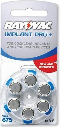Rayovac Implant PRO+ elements for cochlear implants PR44 675, 60 pcs. (60 pcs., PR44)