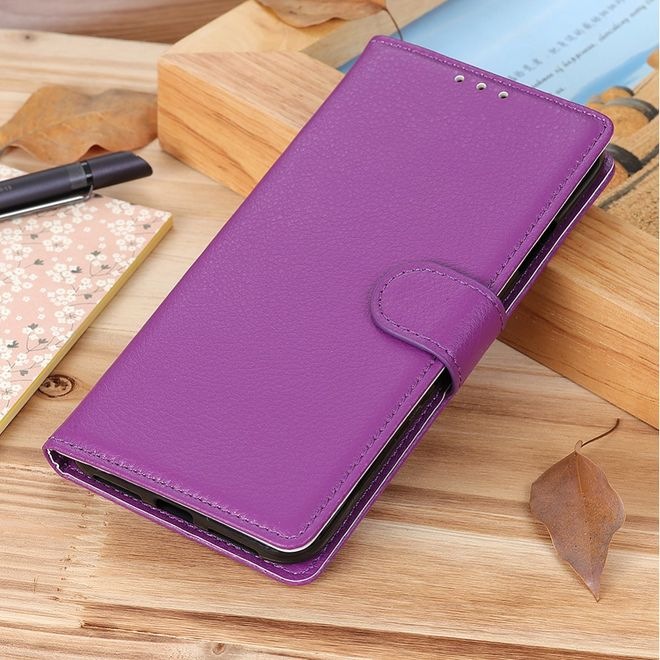 Actual product image MU Classic Litchi Leather Bookcover Series (Xiaomi Redmi Note 9T 5G, Xiaomi Redmi Note 9 5G)