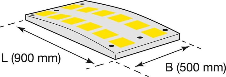 Image du produit Moravia Ralentisseur SafeRide 50 mm élément normalisé, noir