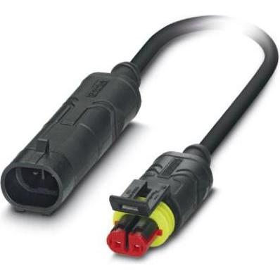 Phoenix Contact 1410760 Cavo di collegamento sensore/attuatore 1,50 m Numero di poli: 2 1 pz., Cavo + Spina elettrica, Nero