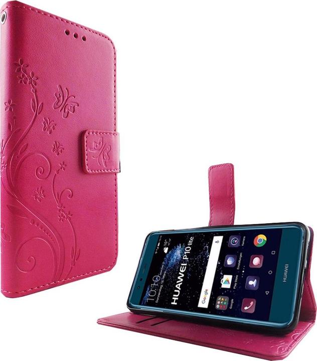 Produktbild König Design Hülle Handy Schutz für Huawei P10 Lite Case Cover Tasche Wallet Etui Handyhülle (Huawei P10 Lite)