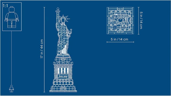Actual product image LEGO Statue of Liberty (21042, LEGO Architecture)