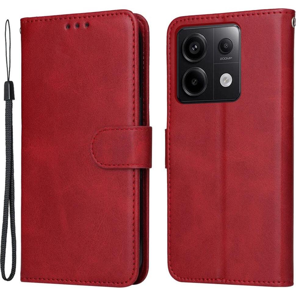 Cover-Discount Xiaomi Redmi Note 13 Pro - Premium Handyhülle Etui rot (Xiaomi Redmi Note 13 Pro), Smartphone Hülle, Rot