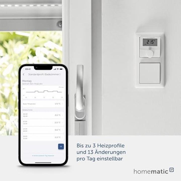 Produktbild Homematic IP Smart Home Wandthermostat mit Schalta
