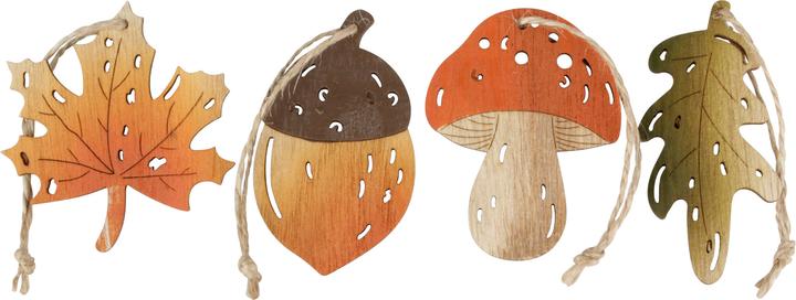 VBS Holz-Anhänger "Herbstliebe", 4 Stück"