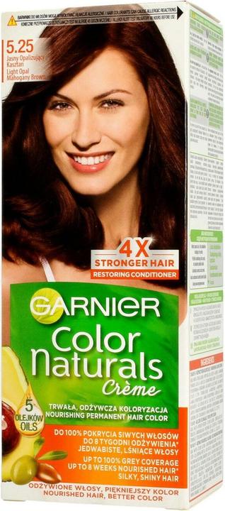 Actual product image Garnier Color Naturals Hair Colour Cream 5.25 Opalescent Chestnut (5.25 Light Opalescent Chestnut)