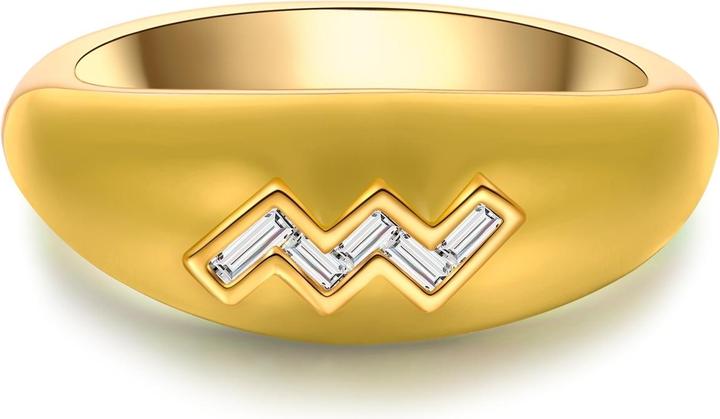 Immagine prodotto Glanzstücke München Anello da donna segno zodiacale Acquario - 35970 (56, 925 Argento)