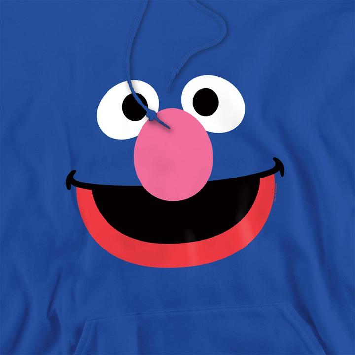 Image du produit - Sweat à capuche motif Grover motif/style Visage - Adulte (L)