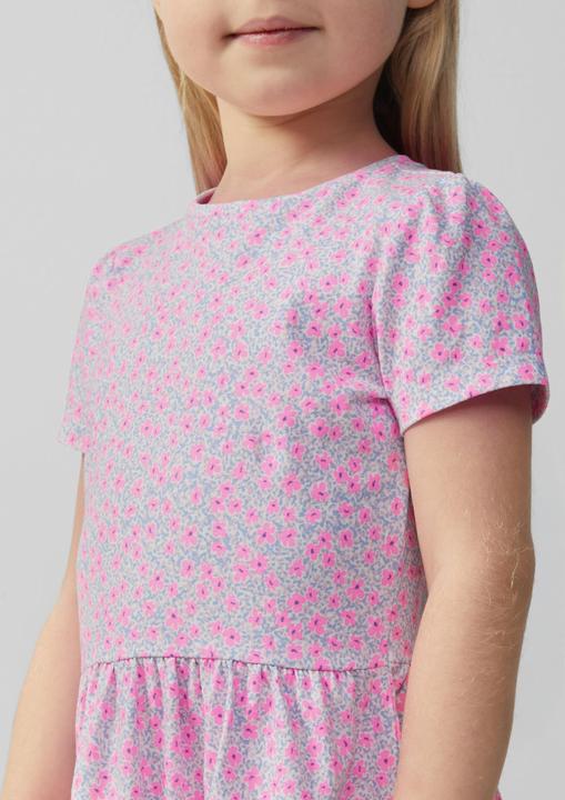 Produktbild S.Oliver Kleid Ausgestelltes Stufenkleid mit Puffärmeln (98)