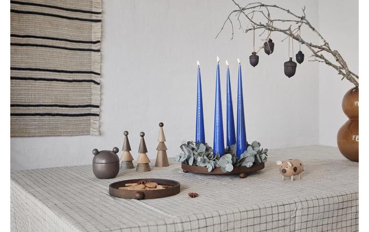 Actual product image OYOY Living Serving tray Inka ø30 x 4.7 cm, Dark brown