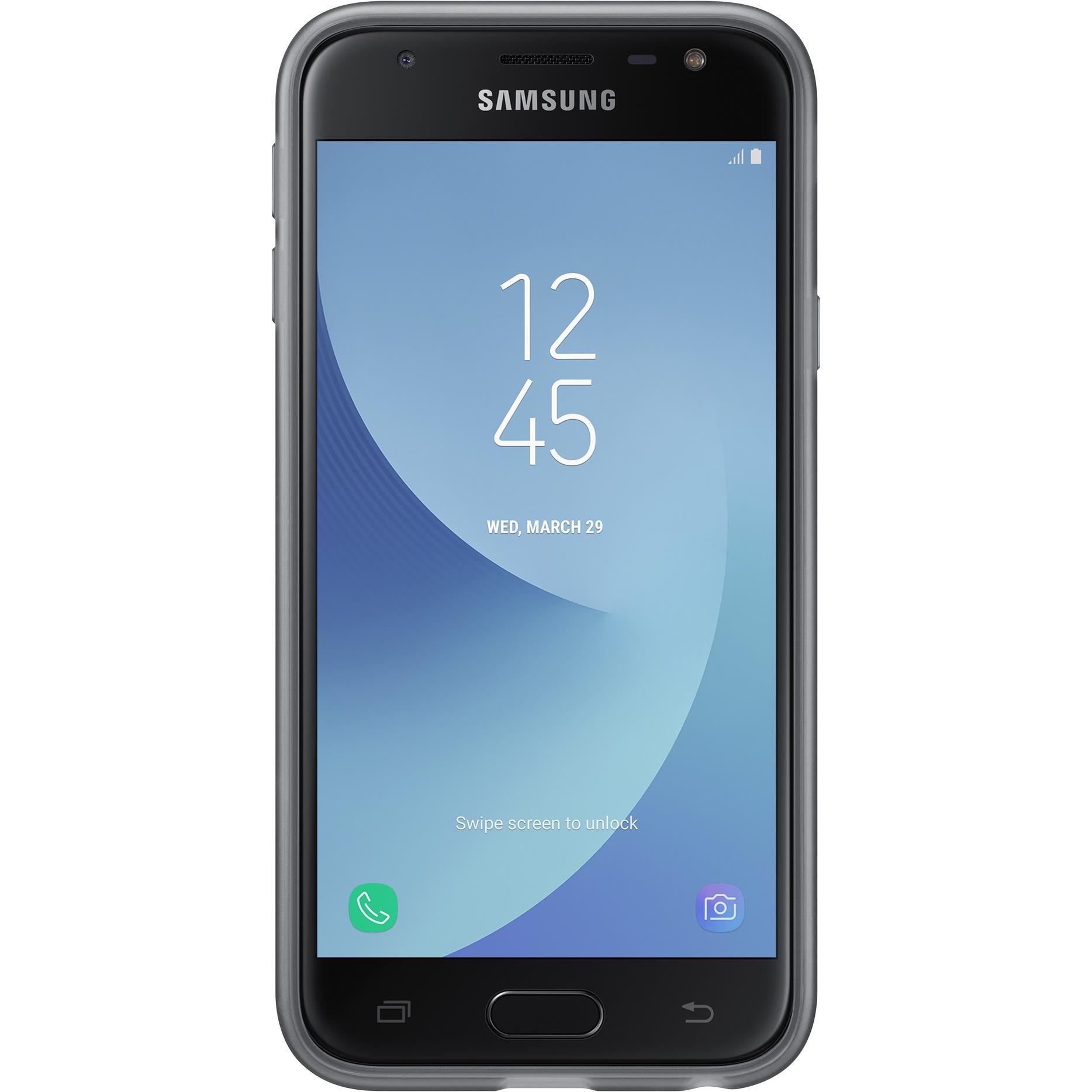 Thumbnail - Samsung Jelly Cover (Samsung Galaxy J3 (2017)), Smartphone Hülle, Schwarz