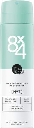 Productafbeelding 8X4 9350 Deodorant Spray Nr. 7 frisse limoen, 150ml (Spuit, 150 ml)