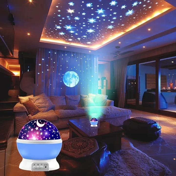 Immagine prodotto PhoneLook Sternenhimmel-Projektor Nachtlicht USB 12 Farben, 360° Drehung Stimmungslicht fürs Zimmer & Party