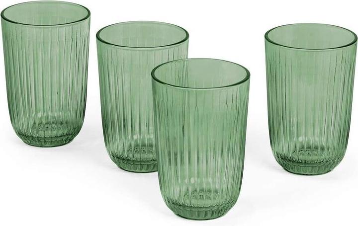 Productafbeelding Kähler Hammershøi Waterglas Groen 37 cl, 4 st. (693073) (0.37 l, 4x)