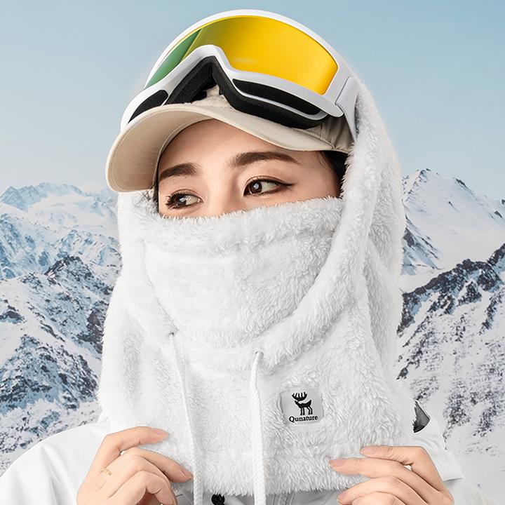 Actual product image Qunature Arctic Velvet Ski Balaclava Size L - White