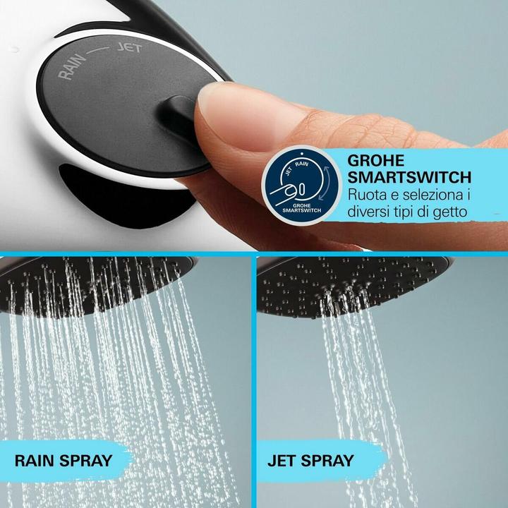 Actual product image Grohe Vitalio Comfort 250 Flex Duschsystem mit Umstellung, Reno-Set, Länge 620mm, wassersparend, chrom