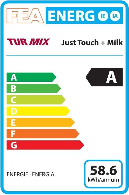 Label énergétique Turmix Just Touch + lait II