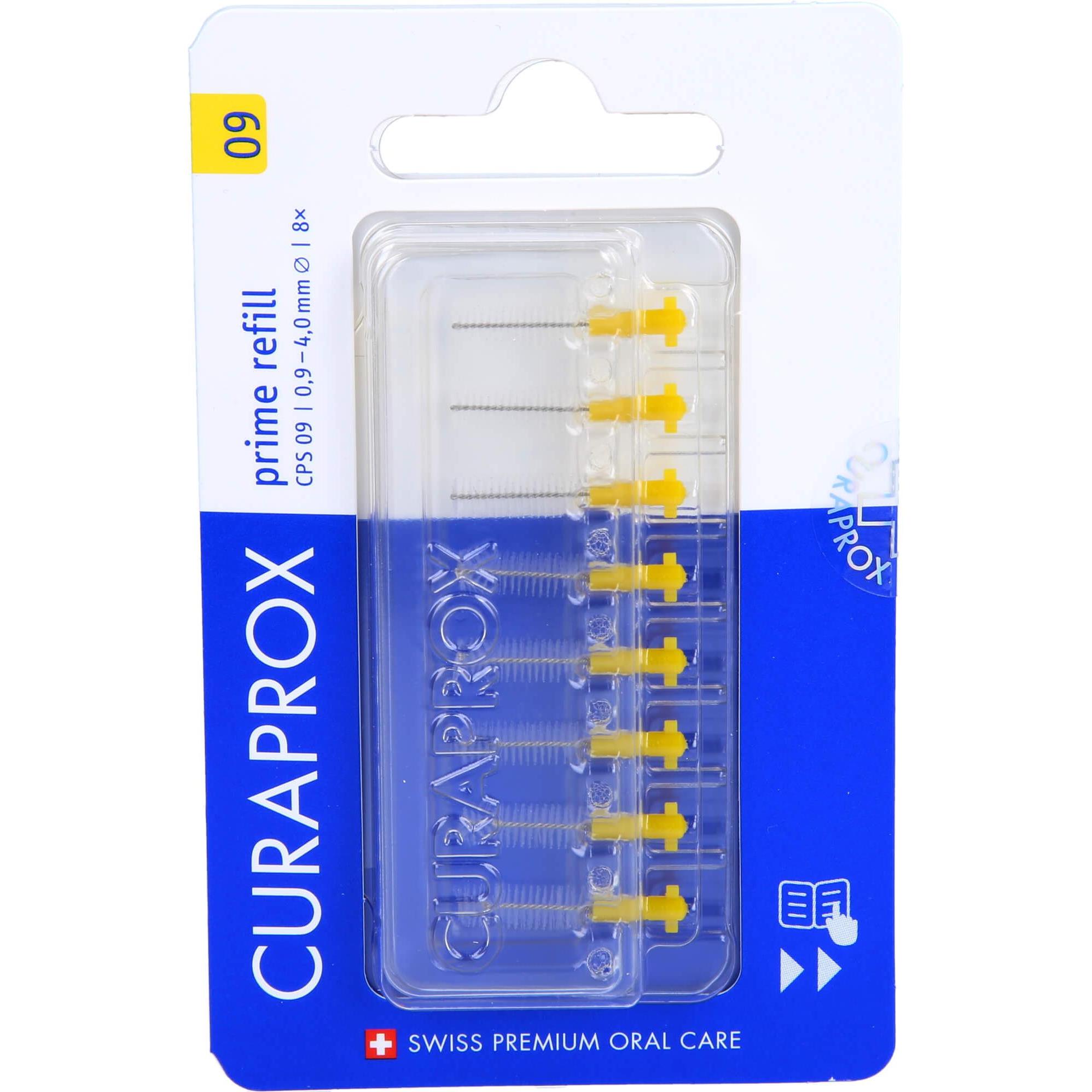 Thumbnail - Curaprox, Interdentalbürste, CPS 09 Prime Refill (8x) (8 x, 4 mm)