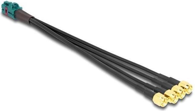 Actual product image Delock Cable Mini FAKRA Z socket quad to 4 x SMA plug B-type (Antenna cable)