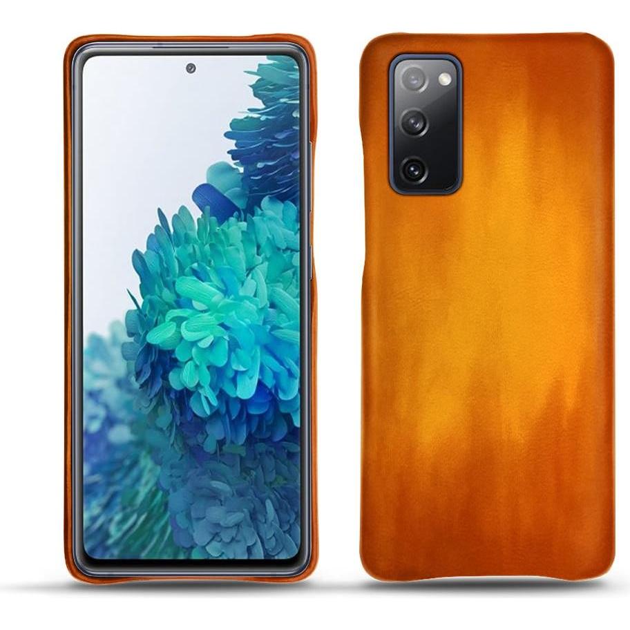 Noreve Lederschutzhülle (Samsung Galaxy S20 FE), Smartphone Hülle, Orange
