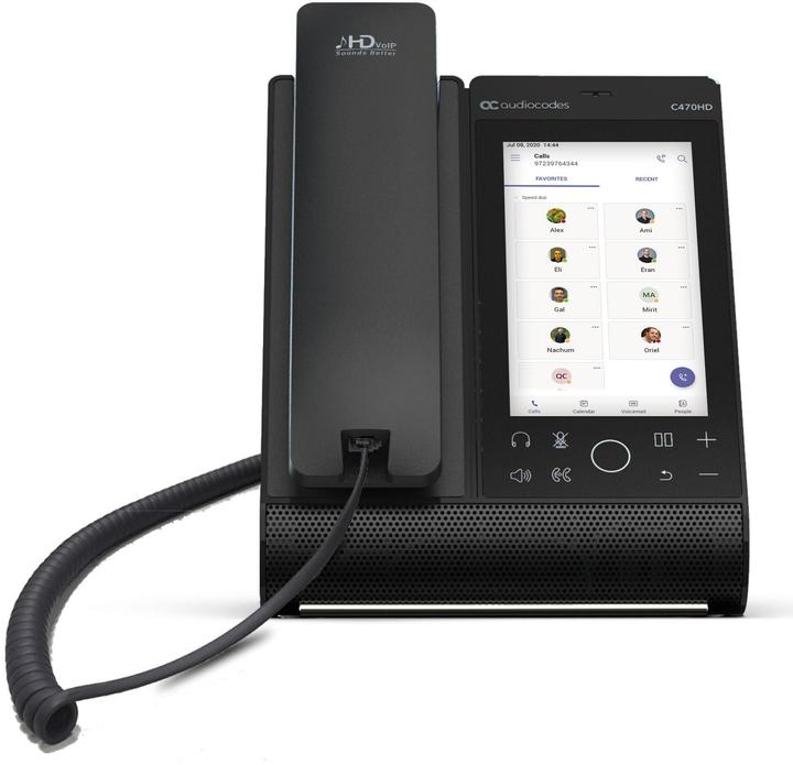 Produktbild Audiocodes Tischtelefon C470HD Microsoft Teams Schwarz