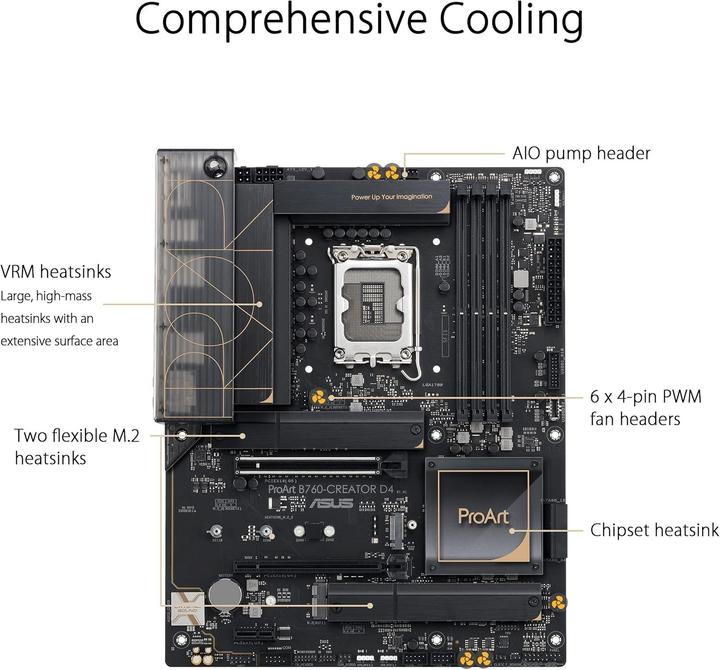 Produktbild ASUS PROART B760-CREATOR D4 (LGA 1700, Intel B760, ATX)