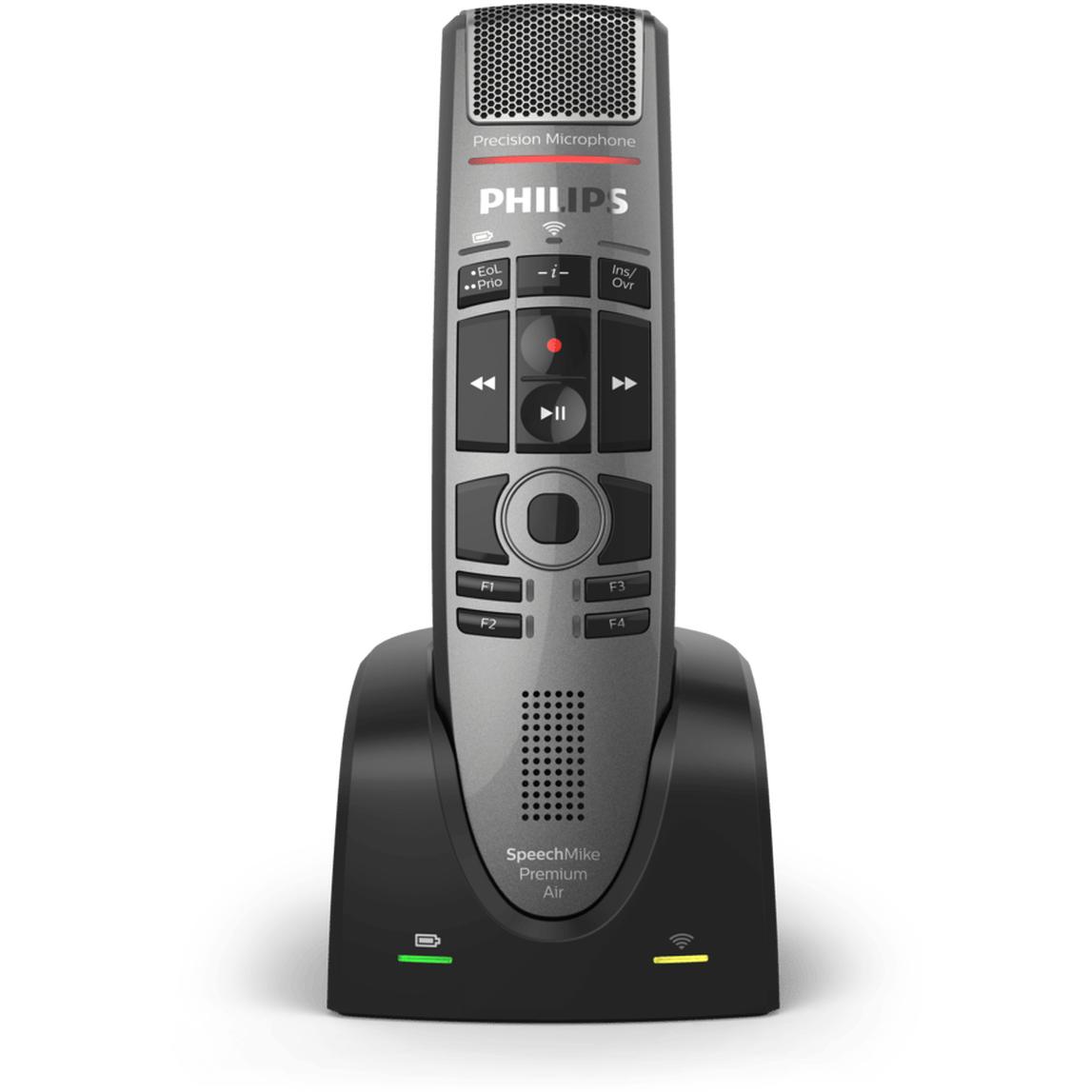 Philips SpeechMike Premium Air SMP4000, Diktiergerät, Weiss, Schwarz, Grau, Silber