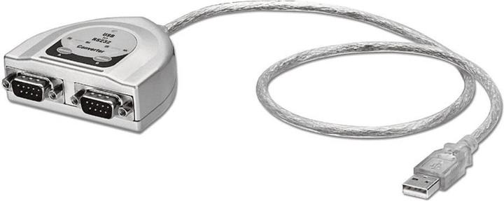 Productafbeelding Lindy USB RS232 converter 2 poort. Biedt twee RS232 poorten met 9pin connector, FTDI chip. (0.60 m)