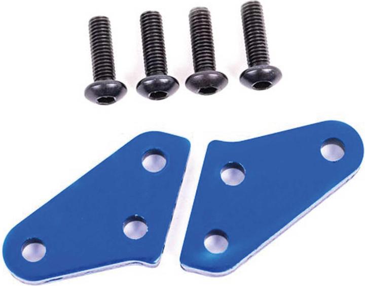 Image du produit Traxxas bras de levier de direction en aluminium anodisé bleu (2) pour 9537 & 9637