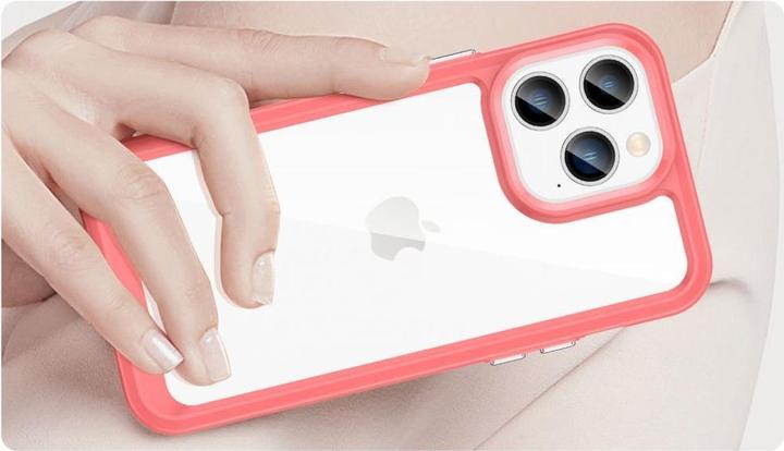 Produktbild Hurtel Outer Space Case iPhone 14 Pro Max hard cover with a gel frame red (Apple iPhone 14 Pro Max)