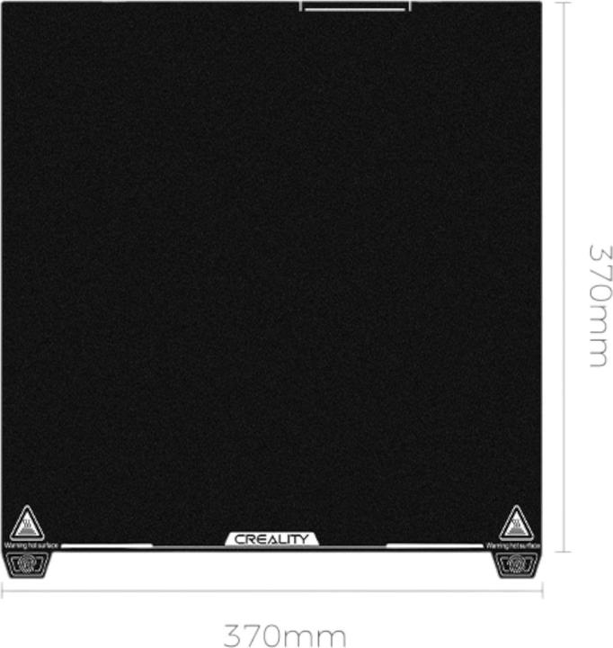 Produktbild Creality 370x370mm K2 Plus Epoxy Magnetische Federstahl Bauplatte Druckplattform (Druckbett)