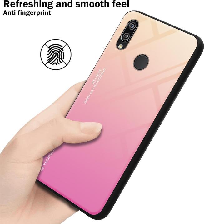 Actual product image Cadorabo TPU 2 colors glass cover (Huawei Nova 3E)